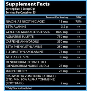 FIRSTCHOICE - SVG75 PRE WORKOUT 282 G FIRSTCHOICE SUPPLEMENTS